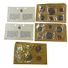 Image 1 : 3 Sets Of Uncirculated 1968/69 Canadian Coin Sets: Dollar, 50 Cent, Quarter, Dime Nickel, & Penny