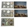 Image 1 : 3 Sets Of Uncirculated 1974 Canadian Coin Sets: Dollar, 50 Cent, Quarter, Dime, Nickel, & Penny