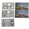 Image 1 : 3 Sets Of Uncirculated 1974/75 Canadian Coin Sets: Dollar, 50 Cent, Quarter, Dime, Nickel, & Penny