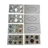 Image 1 : 5 Sets Of Uncirculated 1971 Canadian Coin Sets: Dollar, 50 Cent, Quarter, Dime, Nickel, & Penny