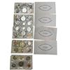 Image 1 : 5 Sets Of Uncirculated 1971/72 Canadian Coin Sets: Dollar, 50 Cent, Quarter, Dime, Nickel, & Penny