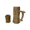 Image 2 : 2 Vintage Collectibles: Brass Ashtray & Stein