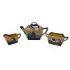 Image 1 : Vintage 3pcs Of Royal Doulton Monk Teapot Set: Teapot, Creamer & Sugar Jar