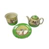 Image 1 : 3 Vintage Royal Doulton Pcs: Teapot, Plate, & Container Missing Lid