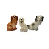 Image 1 : 3 Vintage Porcelain Staffordshire Dogs: Beswick & Others