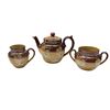 Image 1 : 3pcs Of Vintage Doulton Lambeth Pottery Teapot Set: Teapot, Creamer & Sugar Jar