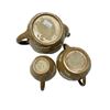 Image 3 : 3pcs Of Vintage Doulton Lambeth Pottery Teapot Set: Teapot, Creamer & Sugar Jar