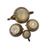 Image 2 : 5pcs Of Vintage Royal Doulton Porcelain Ware: Creamers, Sugar Container, Plate