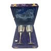 Image 1 : Pair Of Vintage Plated Goblets In Case