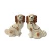 Image 1 : Pair Of Vintage Staffordshire Porcelain Dogs