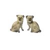 Image 1 : Pair Of Vintage Porcelain Dog Figurines