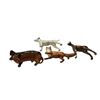 Image 2 : 5 Vintage Royal Doulton Porcelain Figurines: Fox, Cats, Dogs, Horse