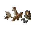 Image 2 : Assorted Animal Figurines: Cougar, Dogs, Cats, Donkey, Bird