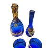 Image 2 : 8pcs Of Vintage Hand Painted Murano Glass Decanter Set & Vase