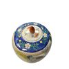 Image 3 : Vintage Hand Painted Lidded Asian Crane Themed Jar