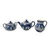 Image 1 : 3pcs Of Vintage Wedgewood Teapot Set: Teapot, Creamer, & Sugar Container
