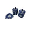 Image 1 : 3pcs Of Vintage Wedgewood Items: Lidded Containers & Heart Pin Dish