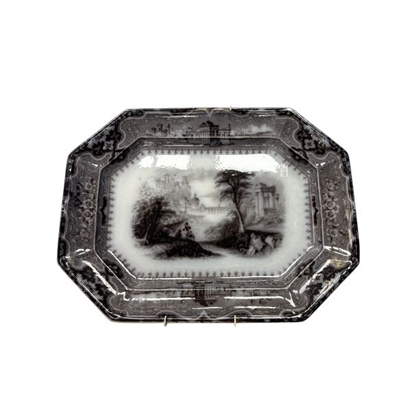 Vintage Flown Black John Alcock Platter