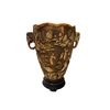 Image 2 : Vintage Resin Elephant Head Motif Vase On Stand