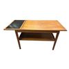Image 1 : Vintage Teak Coffee Table With Extendable Leaf