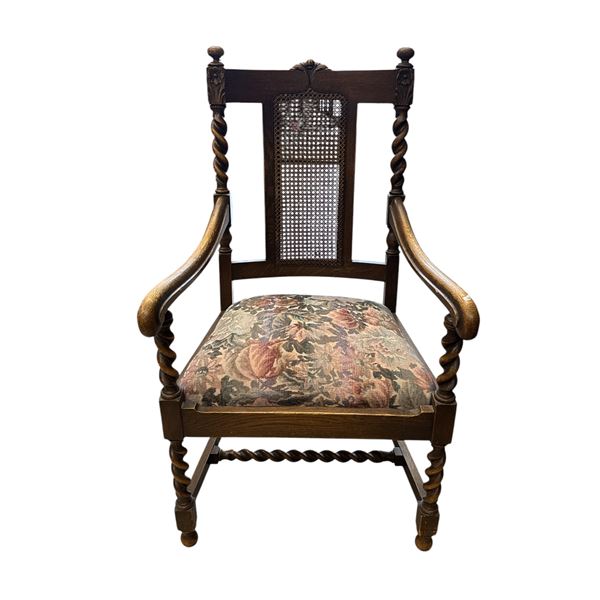 Vintage Barley Twist Arm Chair
