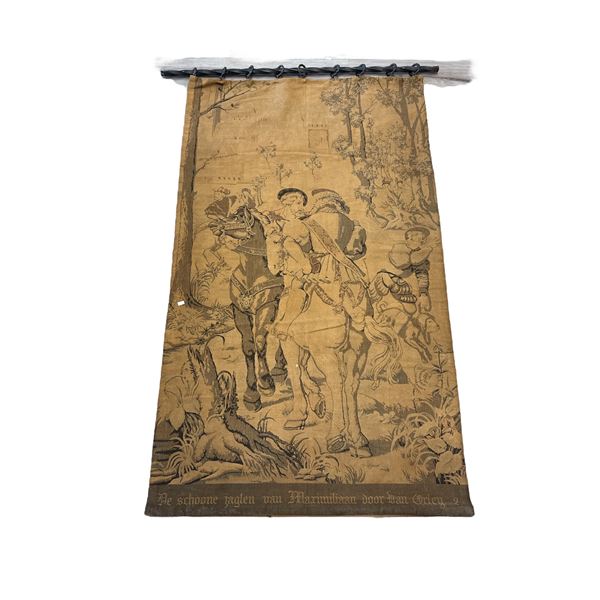 Vintage De Schoone Victorian Scene Tapestry