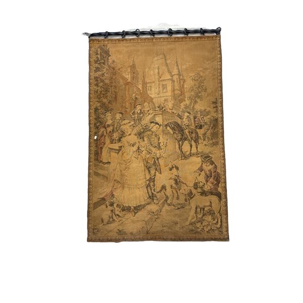 Vintage Victorian Scene Tapestry