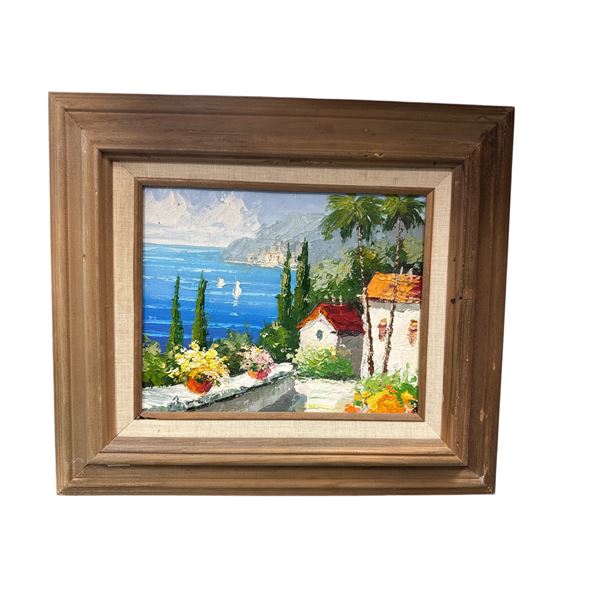 Vintage Original Oil On Canvas Painting