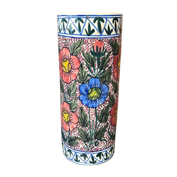 Vintage Hand Painted Umbrella/ Cane Stand Made In Spain