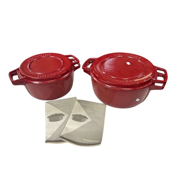 4pcs Of Cast Iron KitchenAid Cookware
