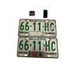 Image 1 : Pair Of 1980's British Columbia License Plates & 2 Lighters