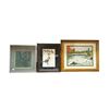 Image 1 : 3 Framed Original Art Pieces: Watercolour, Sketching,