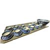 Image 1 : Vintage Collection Of Blue/White Porcelain Dishware: Bowl, Teacups, Saucers (Booths, Willow, & More)