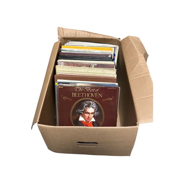 Case Of Assorted Vinyl Records