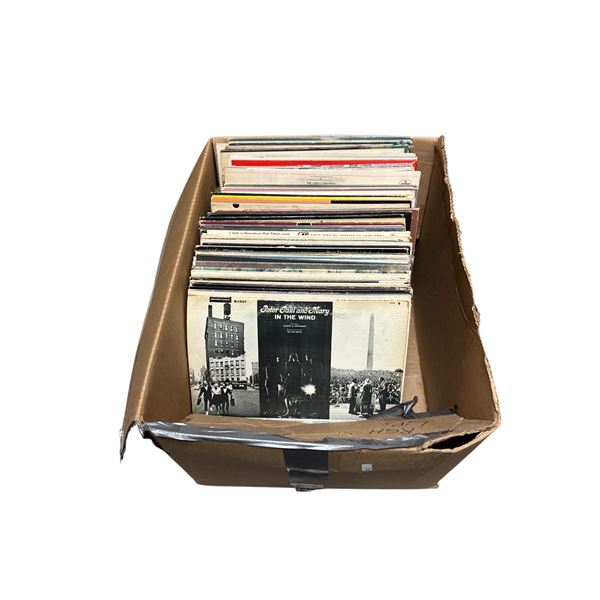 Case Of Assorted Vinyl Records