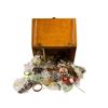Image 1 : Wooden Case With Assorted Costume Jewellery