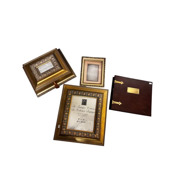 Assorted Picture Frames & Memory Box
