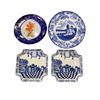 Image 2 : 8 Assorted Vintage Plates: Flown Blue, Delf, Aynsley, Royal Winton, & More