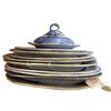 Image 2 : 10pcs Of Vintage Blue White Platters & Lidded Warming Dish