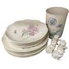 Image 4 : 25pcs Of Lennox Porcelain Dishware: Bowl, Cups, Teapot, Salt Peppers, Plates, & More