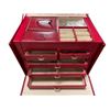 Image 3 : Red Faux Leather Jewellery Case