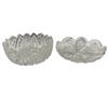 Image 1 : 2pcs Of Vintage Brilliant Cut Crystal Center Piece Bowls