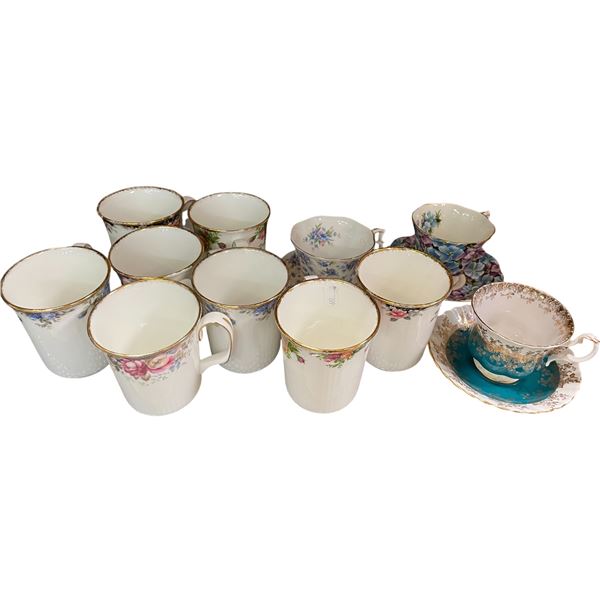 14PCS Of Vintage Royal Albert Cups, Teacups, Saucers