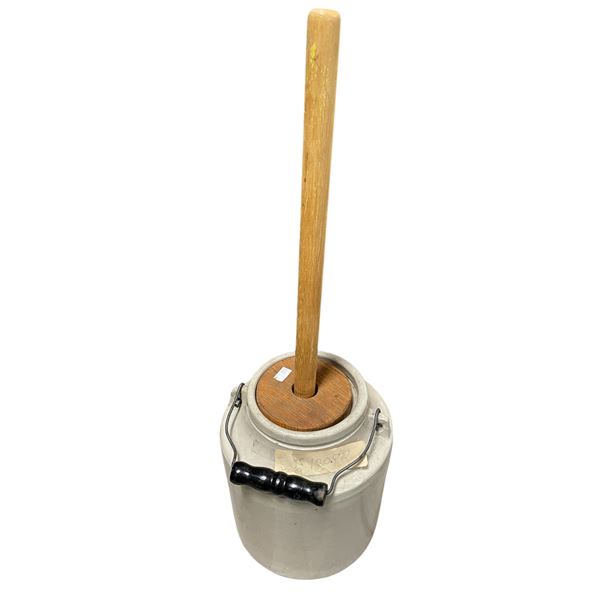 Vintage Stoneware Butter Churn