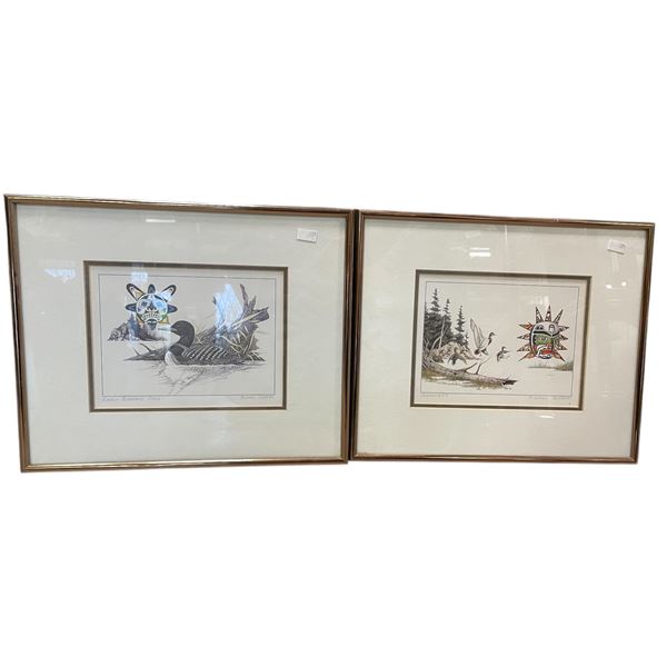 2 Vintage Michael Duncan First Nation Prints: Sunswept & Early Morning Call