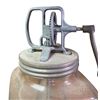 Image 2 : Imperial Quarts Blow Butter Churn Co. Made in England Glass Churner