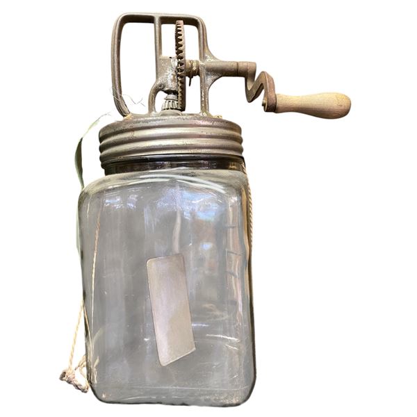 Dazey Churn & MFG Co. St Louis USA 3Q Glass Butter Churner