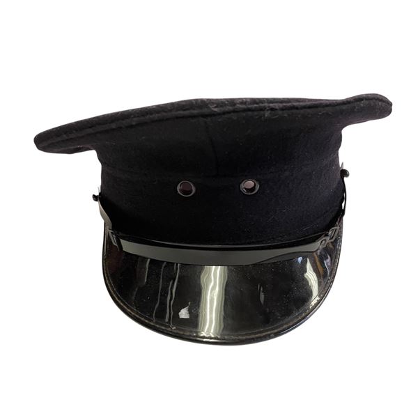 Vintage Black RCMP Style Service Cap