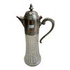 Image 2 : 2 Trays and Antique Italian Glass & Silver Plated Wine Claret Jug
