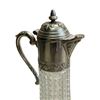 Image 3 : 2 Trays and Antique Italian Glass & Silver Plated Wine Claret Jug